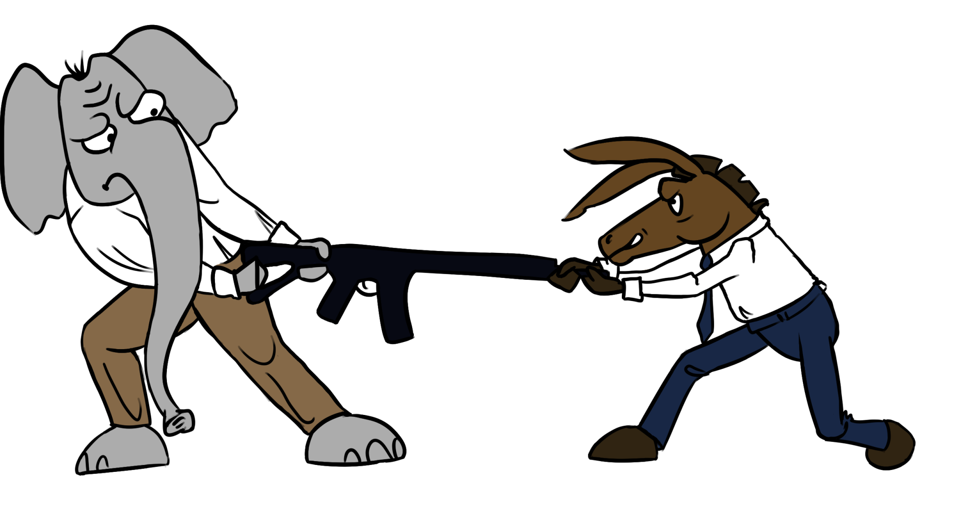 Elephant and Donkey